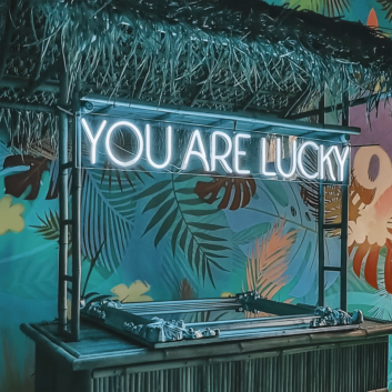 You Are Lucky: Radiate Good Fortune with Neon Glow