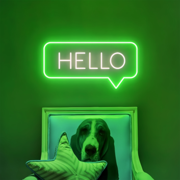 Hello Add a Touch of Neon Attitude to Your Space