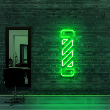Barbershop Twister: Light Up Your Space with Neon Style