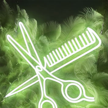 Comb And Scissors: Add a Touch of Neon Style to Your Space