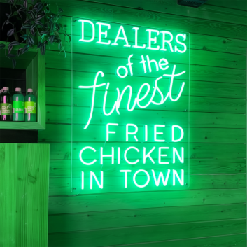 Dealers Of The Finest Fried Chicken In Town: Light Up Your Space with Neon Flavor