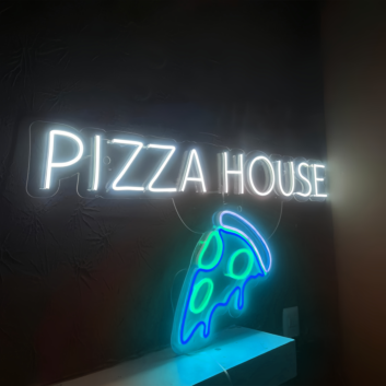 Customize Pizza House: Light Up Your Space with Neon Flavor