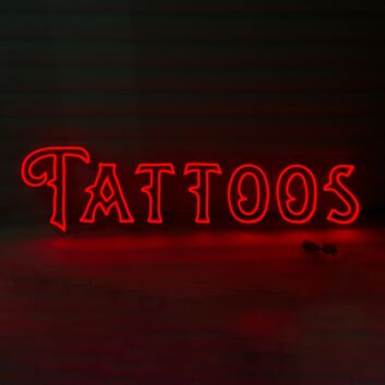Tattoos Illuminate Your Space with Neon Art