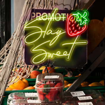 Stay Sweet: Illuminate Your Space with Neon Sweetness