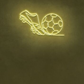 Soccer and Boot Logo for the Ultimate Football Fan for Bar Bedroom Cafe Restaurant From 30 inch