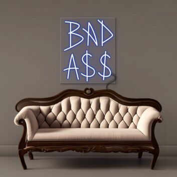 BAD A$$ Dollar Sign LED Neon Sign