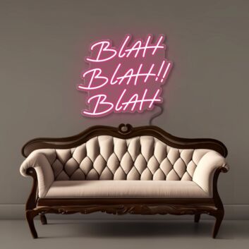 Blah Blah Blah LED Neon Sign