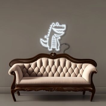 Doodle Crocodile Led Neon