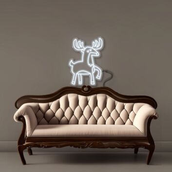 Doodle Reindeer Led Neon