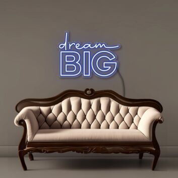 Dream Big Block Letter LED Neon Sign