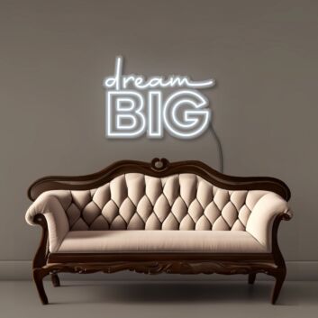 Dream Big Block Letter LED Neon Sign