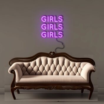 GIRLS GIRLS GIRLS Led Neon