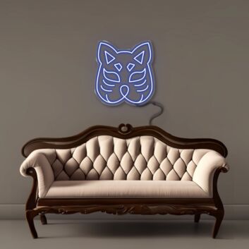 Japanese Fox Mask LED Neon Sign
