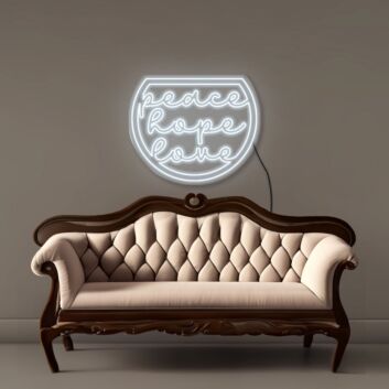 Peace Hope Love Neon Signs