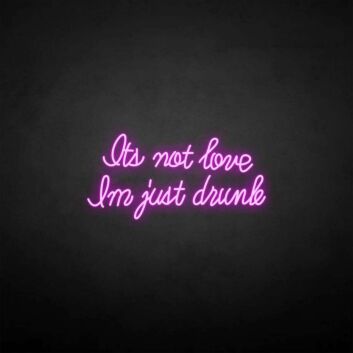 &#39;I'm drunk&#39; neon sign