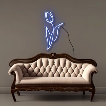 Single Tulip LED Neon Sign