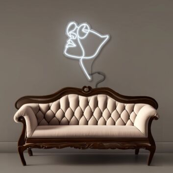 Woman Face Led Neon Signs