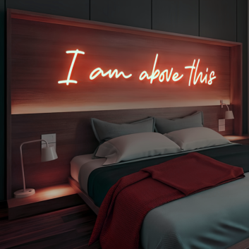 Elevate Your Space with 'Above This' Neon Sign