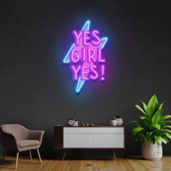 Yes Girl Yes Led Neon Acrylic Artwork