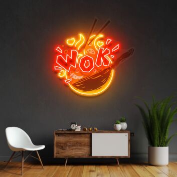 Wok Led Neon Acrylic Artwork
