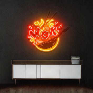 Wok Led Neon Acrylic Artwork