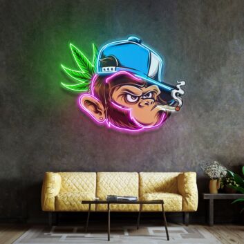 Naughty Monkey Led Neon Sign Light Pop Art