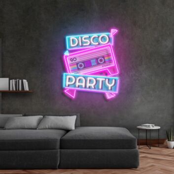 Disco Party Led Neon Acrylic Artwork