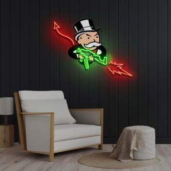 Shortcut To Wealth Neon X Acrylic Artwork