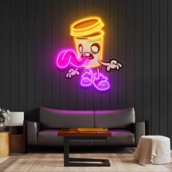 Zombie Cup Led Neon Acrylic Artwork