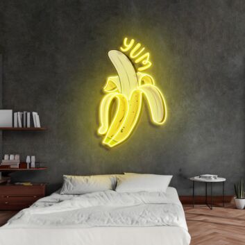 Yum Banana Led Neon Acrylic Artwork