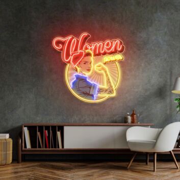 Women In Power Led Neon Acrylic Artwork