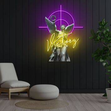 Winged Victory Neon X Acrylic Artwork
