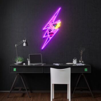 Thunder Girl Led Neon Acrylic Artwork