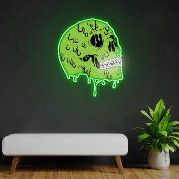 Skull Zombie Neon Sign X Acrylic Artwork