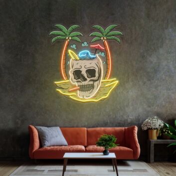 Skull Island Led Neon Sign Light Pop Art