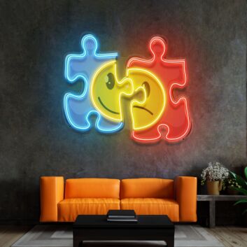 Puzzle Led Neon Sign Light Pop Art