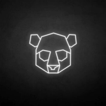 Geometric Bear Head LED Neon Sign
