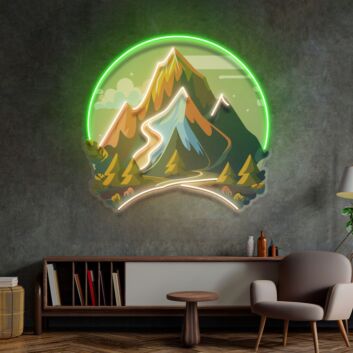 Mountain Landscape LED Neon Sign Light Pop Art
