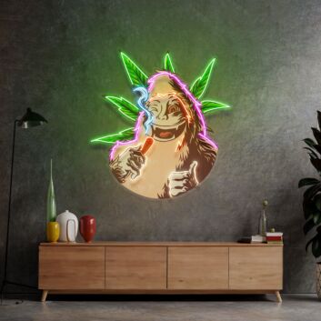 Monkey On Drugs Led Neon Sign Light Pop Art