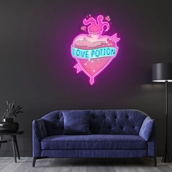 Love Potion Neon Sign X Acrylic Artwork