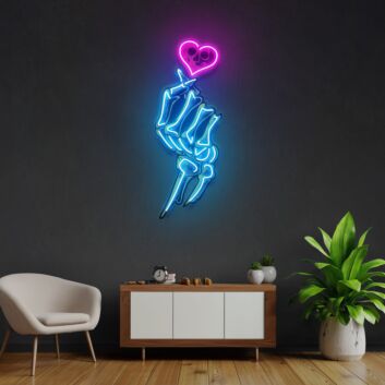 Love Hands Led Neon Acrylic Artwork