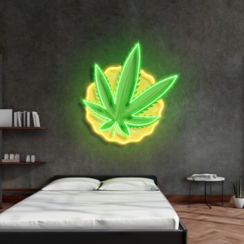 Cool Pothead Led Neon Acrylic Artwork