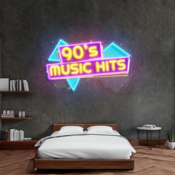 90S Music Hits Led Neon Acrylic Artwork