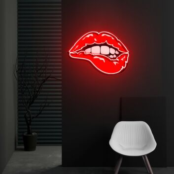 Taste Of Your Lips Neon X Acrylic Artwork