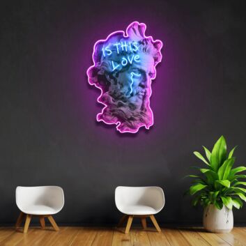 Is This Love Neon X Acrylic Artwork