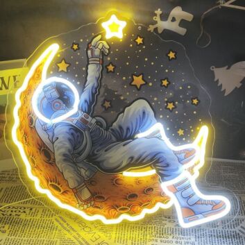 Lunar Glow Led Neon Sign Light Pop Art