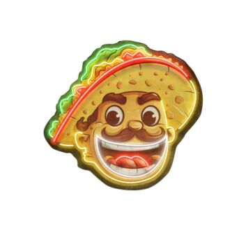 Smiley Hat Led Neon Sign Light Pop Art