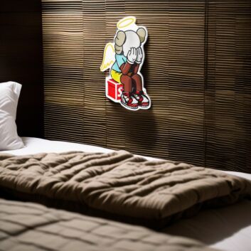 Facepalm Angel Led Neon Sign Light Pop Art