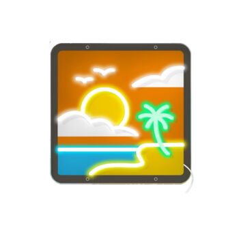 Beachside Bliss Led Neon Sign Light Pop Art