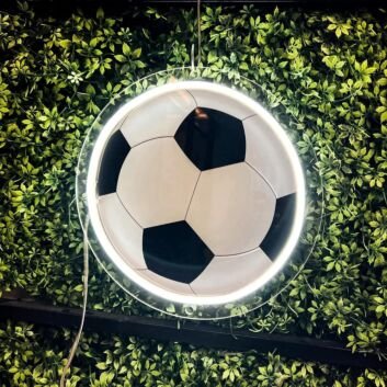 Soccer Ball Circle LED Neon Sign